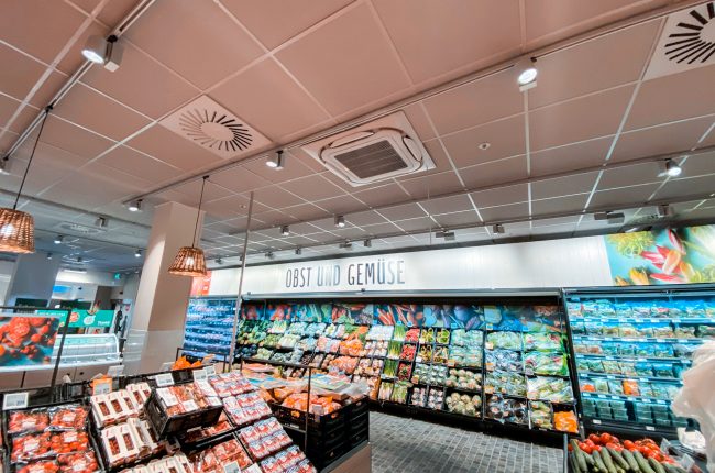 Supermarkt mit Klimaanlage